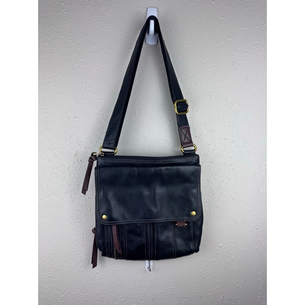 Fossil Morgan traveler leather crossbody bag